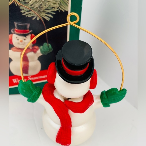 1989 Hallmark Ornament Wiggly Snowman 
Hallmark Keepsake Ornament - Picture 3 of 9